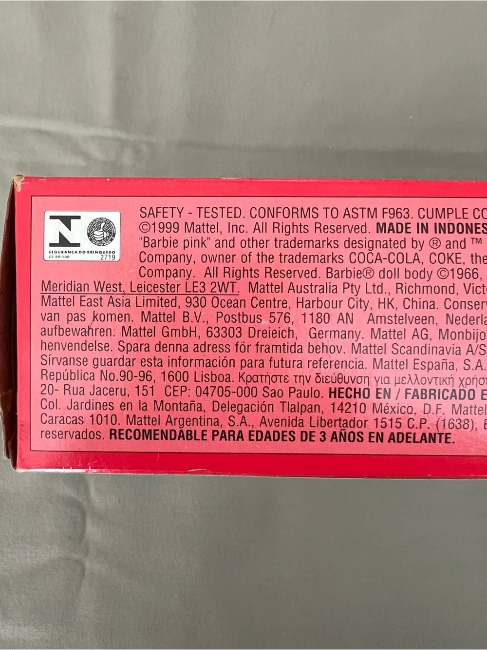 Barbie Coca-Cola Picnic 1997 & Coca-Cola Splash Set 1999 Dolls in Original Boxes